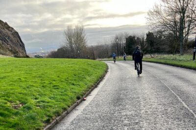 'A wee pedal's' E-bike tour of Arthur's Seat and beyond - Craigmillar Castle and the Holyrood Park climb: views with real momentum