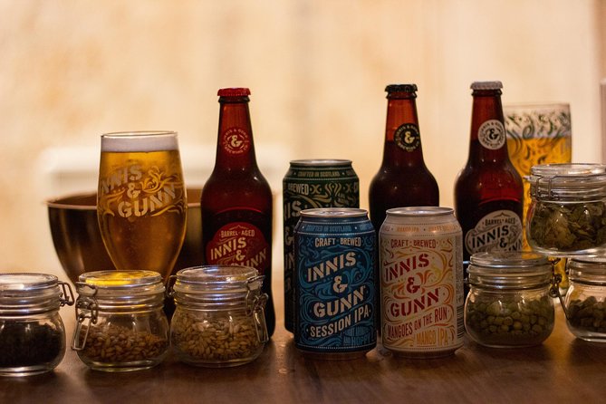 Beer Tasting Session in Edinburgh's Underground Vaults | 1 hour - The tasting format: four beers (plus extra samples in some sessions)