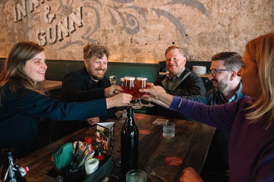 Edinburgh: Food Tour with drinks - The drink line-up: beer, cider, coffee, and whisky