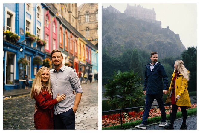 Edinburgh Photoshoot for Couples, Families & Solo Travellers - Stop 2: Dean Village for a quieter, older-feeling backdrop