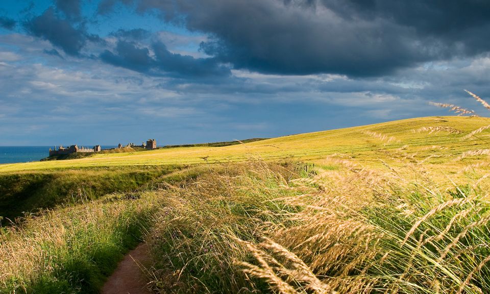From Edinburgh: Glamis and Dunnottar Castles Tour in Spanish - Dunnottar Castle on the cliffs: independence-era drama in real stone