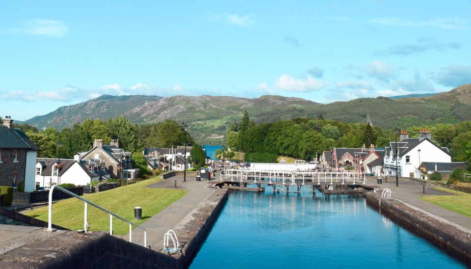 From Edinburgh: Loch Ness and The Highlands Tour - Fort Augustus on the Caledonian Canal: time to breathe and Loch Ness on your terms