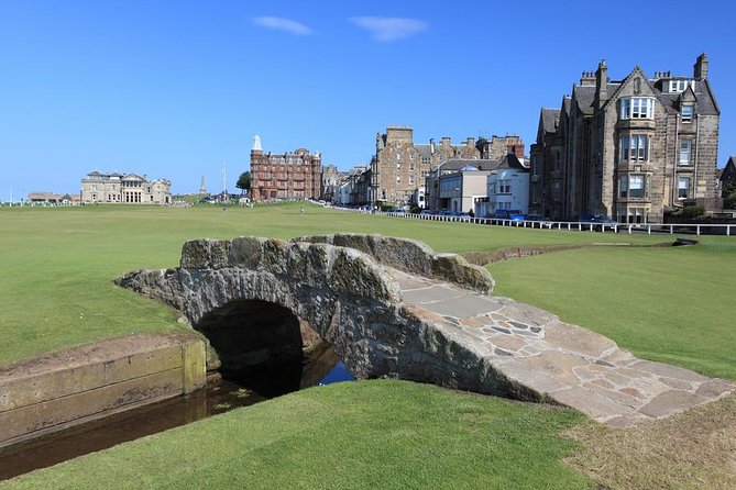 Kingdom of Fife & St Andrews Full-Day Guided Private Tour in a Premium Minivan - Royal & Ancient Golf Club area: Swilken Bridge time at Old Course heart